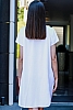 Bumbac one-color rochie cu accesoriu cadou