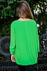 Едноцветна шифонена дамска блуза с подарък аксесоар