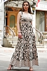 Rochie lunga cu decolteu in V si modele spectaculoase